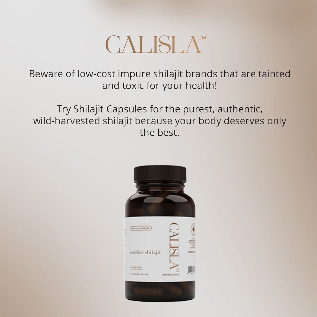 Shilajit Vegan Capsules - 60 Count - 2 Month Supply - NPN 80125142