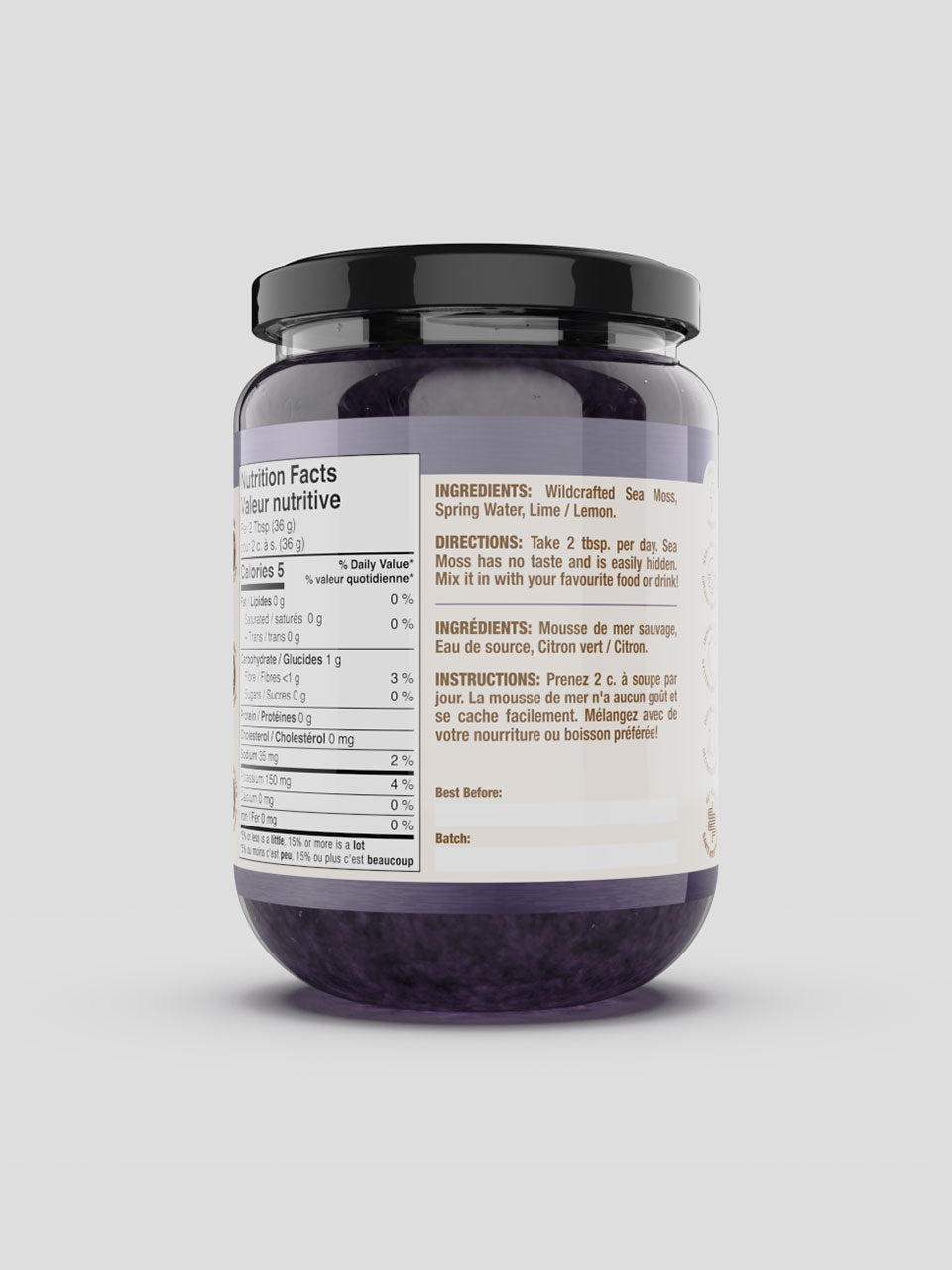 Purple Irish Sea Moss Gel